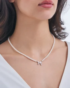 Hot Bijou Brigitte Collana - Ribbon Pearls