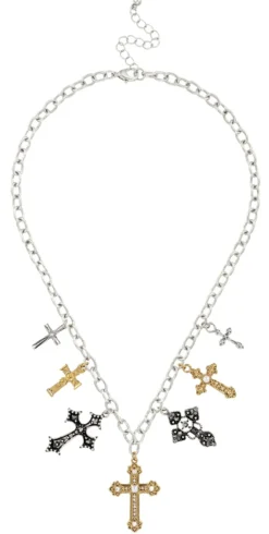Sale Bijou Brigitte Collana - Sacred Crosses