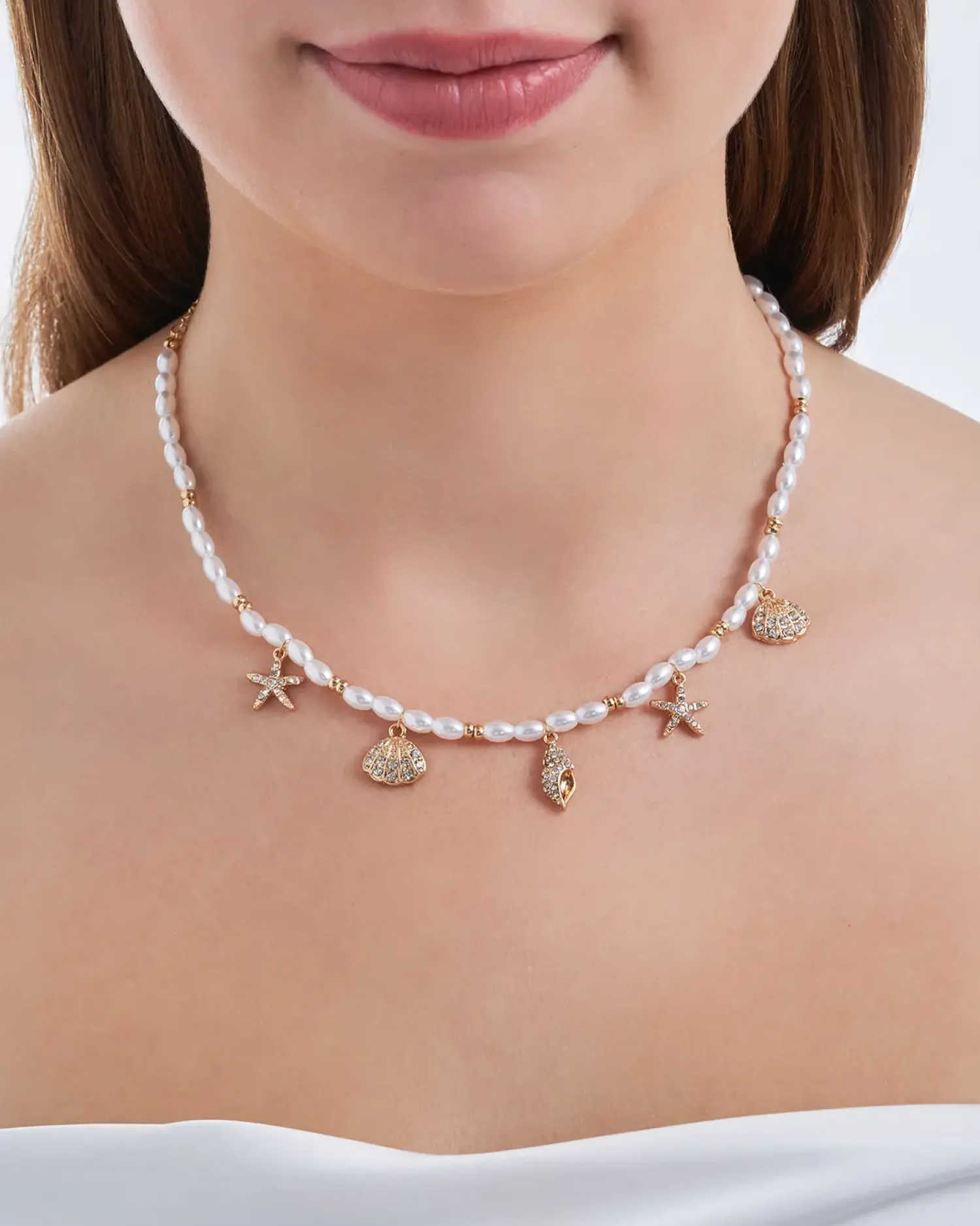 Online Bijou Brigitte Collana - Shell Pendants
