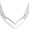 Outlet Bijou Brigitte Collana - Silver Mesh
