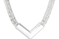 Outlet Bijou Brigitte Collana - Silver Mesh