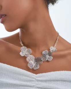 New Bijou Brigitte Collana - Silver Petal