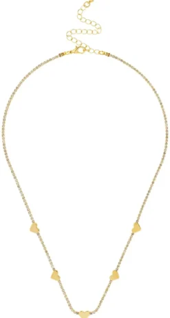 New Bijou Brigitte Collana - Sparkle Hearts