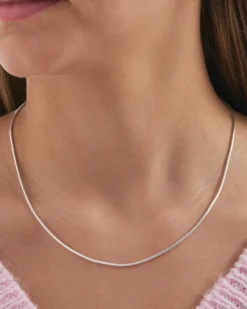 Bijou Brigitte Collana - Straight Silver