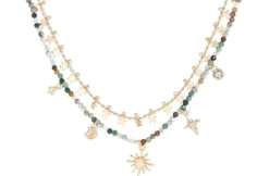 Discount Bijou Brigitte Collana stratificata - Agate Stars