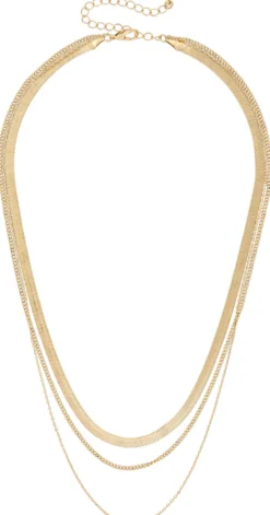 Clearance Bijou Brigitte Collana stratificata - Beautiful Gold