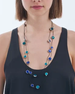 New Bijou Brigitte Collana stratificata - Blue Orbit