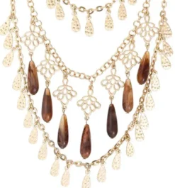 Online Bijou Brigitte Collana stratificata - Brown Boho