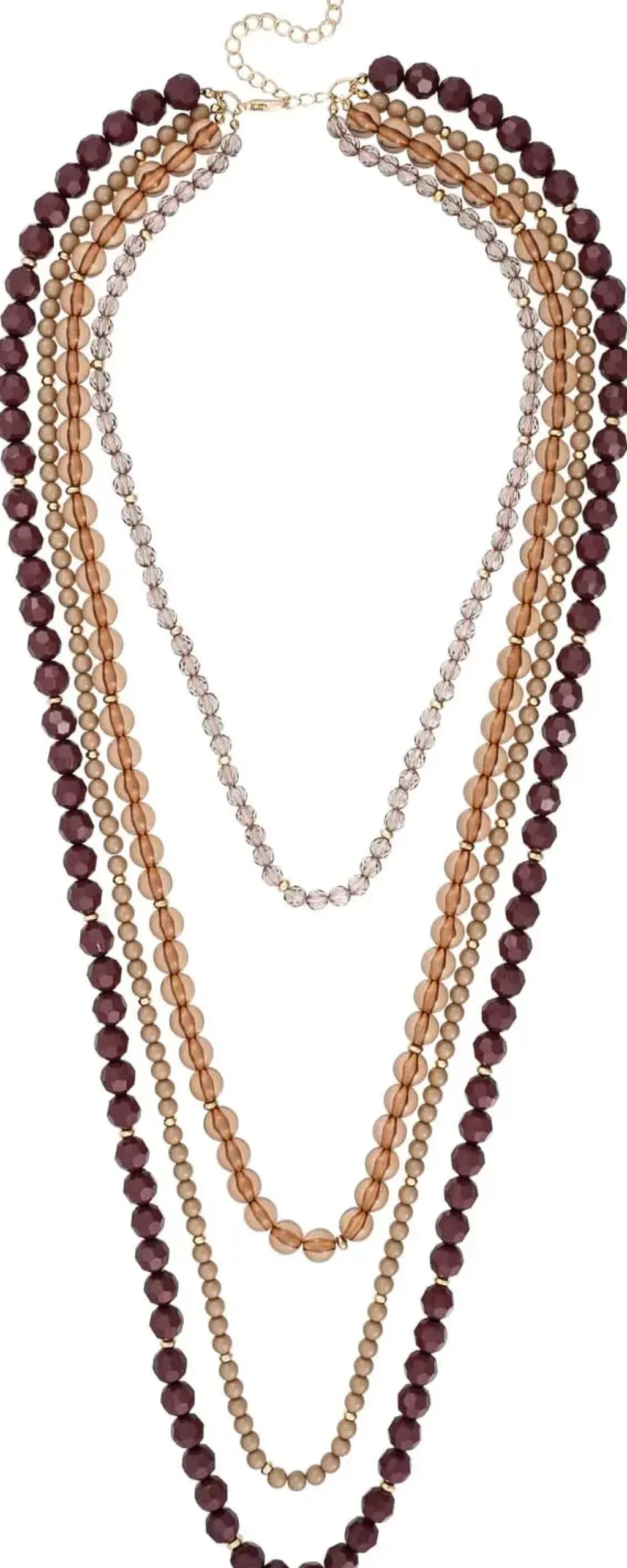 Online Bijou Brigitte Collana stratificata - Brown Beads