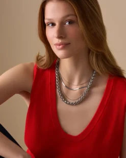 New Bijou Brigitte Collana stratificata - Classic Steel