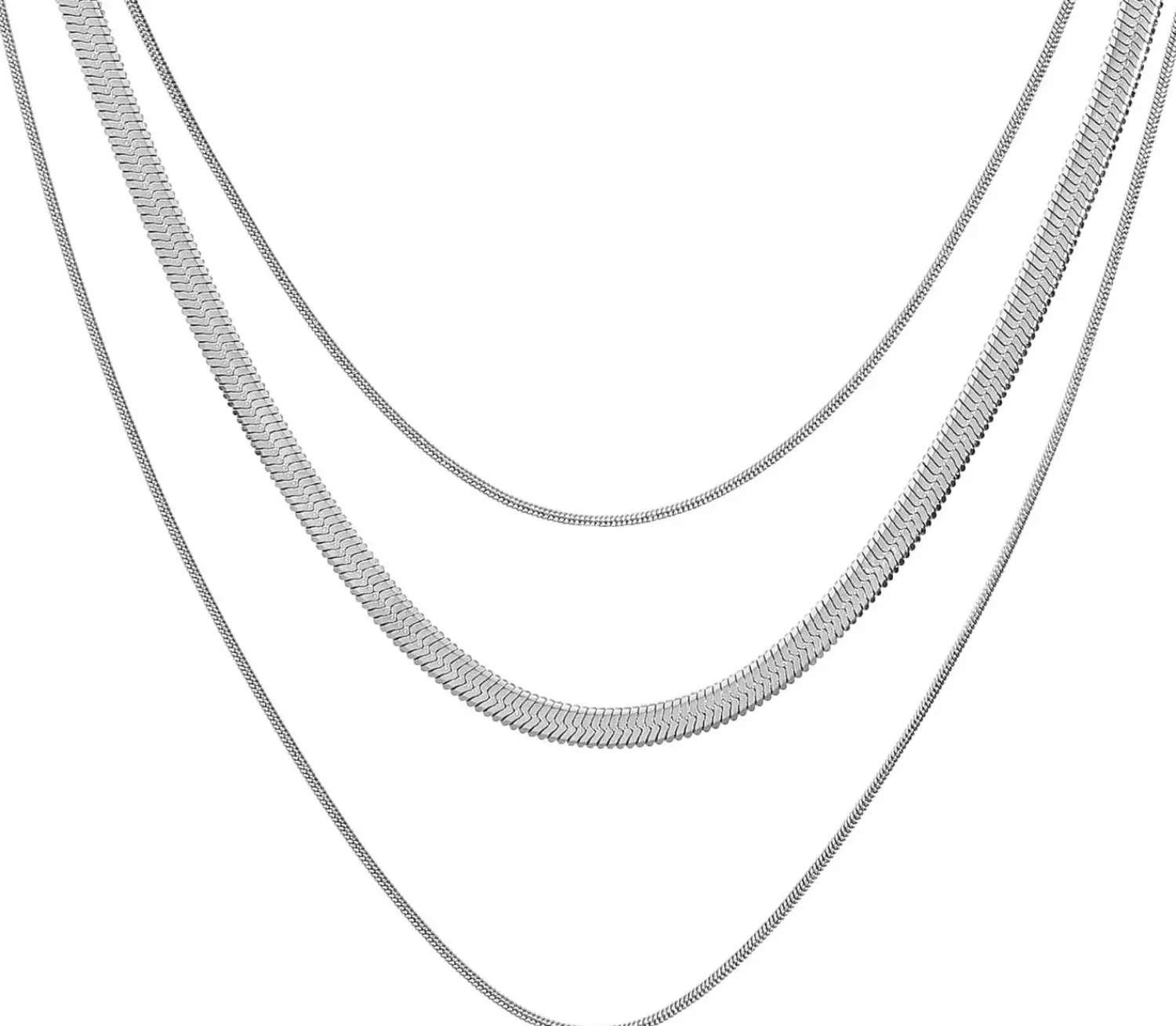 New Bijou Brigitte Collana stratificata - Classic Steel