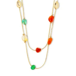Hot Bijou Brigitte Collana stratificata - Colorful Agate