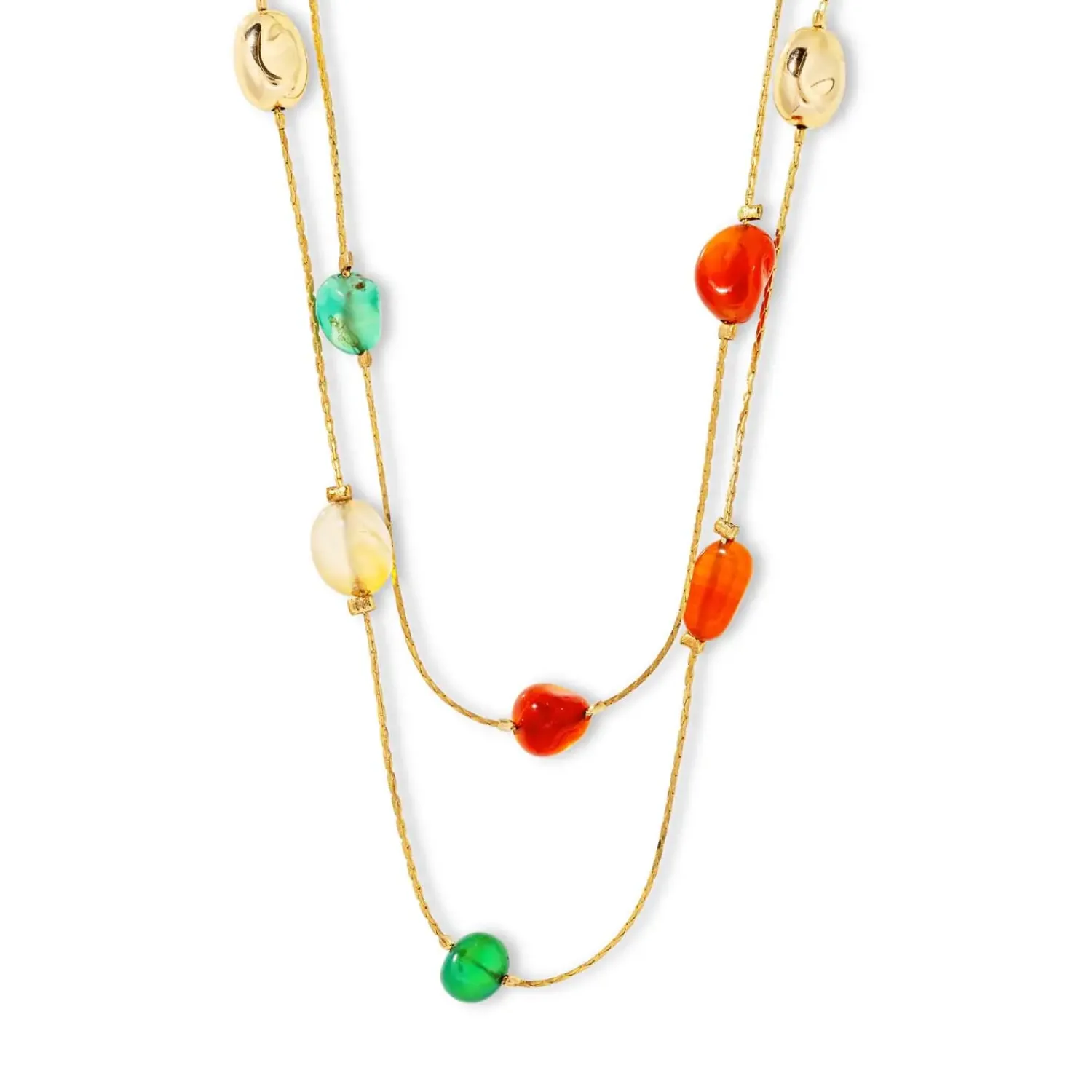 Hot Bijou Brigitte Collana stratificata - Colorful Agate