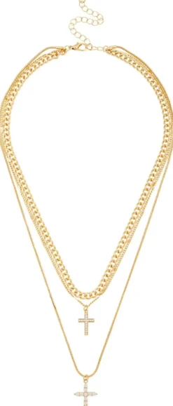 Sale Bijou Brigitte Collana stratificata - Double Cross