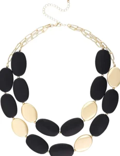 Sale Bijou Brigitte Collana stratificata - Elegant Black