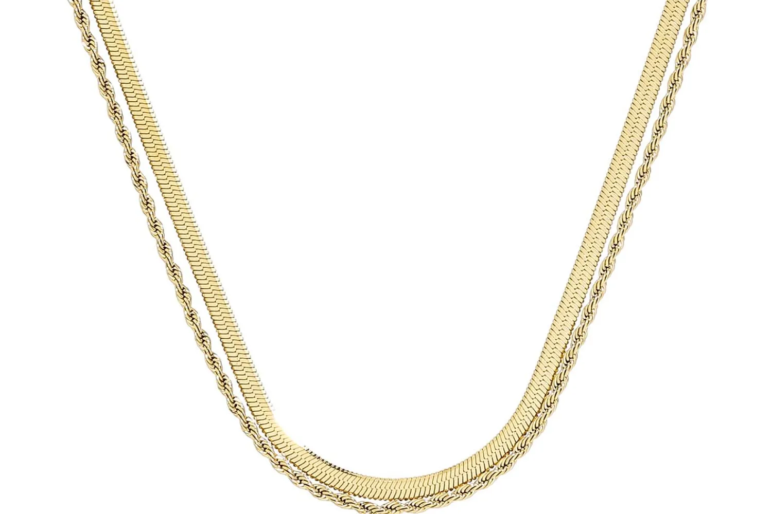 Bijou Brigitte Collana stratificata - Golden Steel