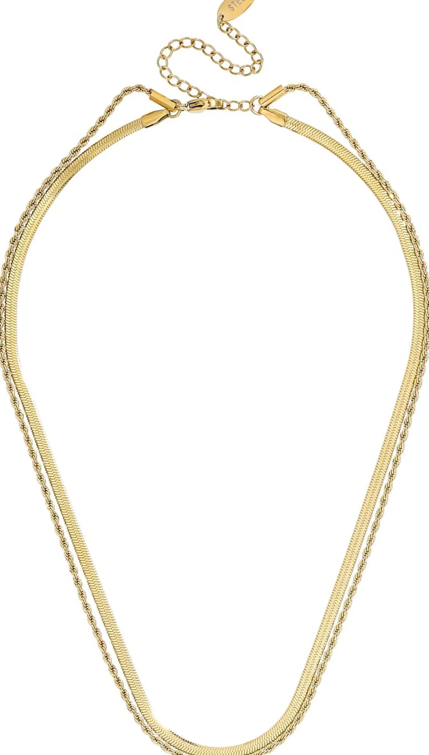 Bijou Brigitte Collana stratificata - Golden Steel
