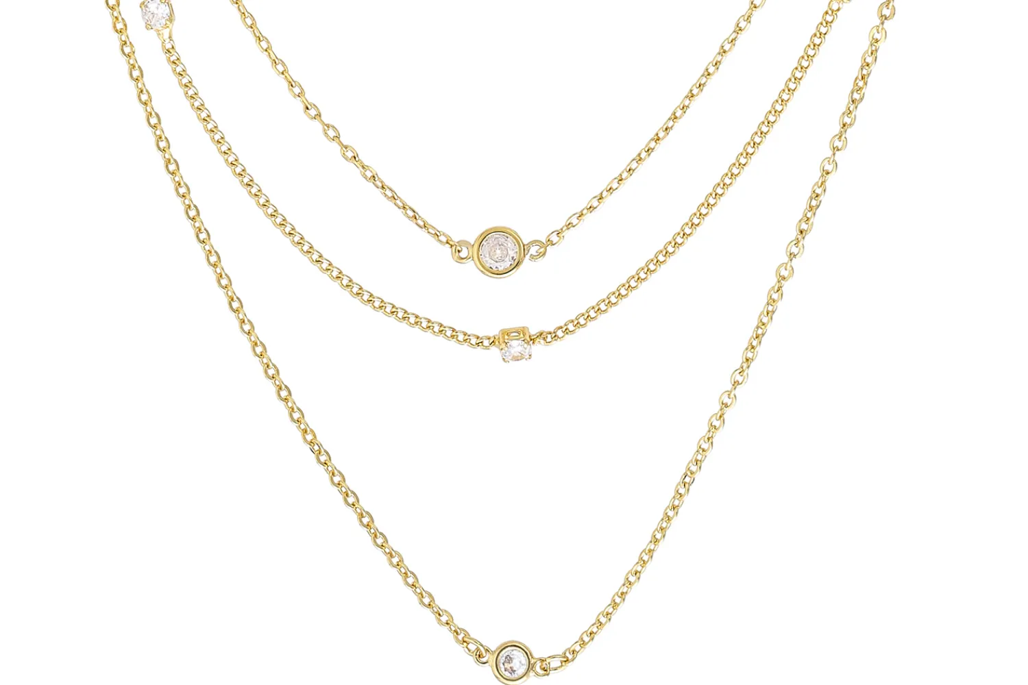 Outlet Bijou Brigitte Collana stratificata - Golden Sparkle