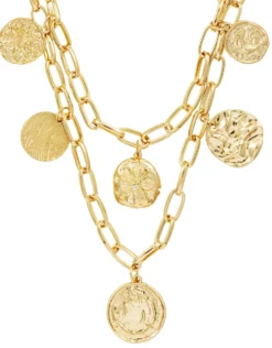 Sale Bijou Brigitte Collana stratificata - Golden Coins