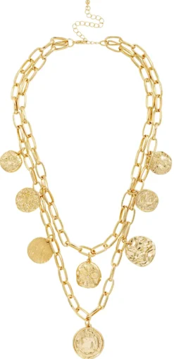 Sale Bijou Brigitte Collana stratificata - Golden Coins