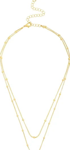 Best Bijou Brigitte Collana stratificata - Golden Bubbles