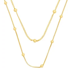 Best Bijou Brigitte Collana stratificata - Golden Bubbles