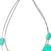 Bijou Brigitte Collana stratificata - Hammered Turquoise