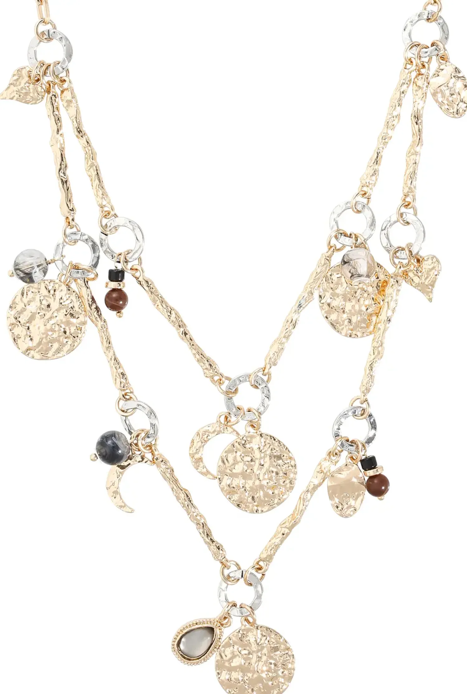Hot Bijou Brigitte Collana stratificata - Hammered Charms