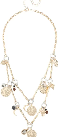 Hot Bijou Brigitte Collana stratificata - Hammered Charms