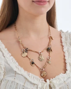 Hot Bijou Brigitte Collana stratificata - Hammered Charms