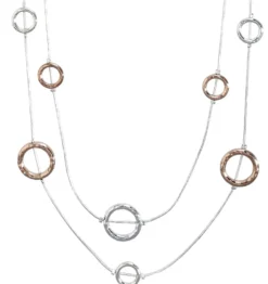 Bijou Brigitte Collana stratificata - Hammered Circles