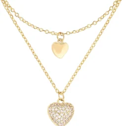 Sale Bijou Brigitte Collana stratificata - Heart Duo