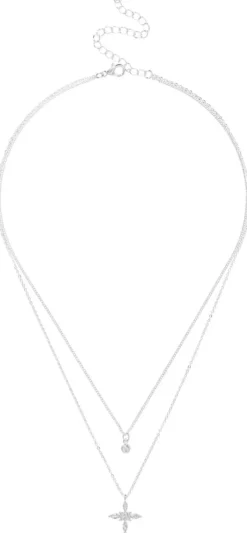 Outlet Bijou Brigitte Collana stratificata - Icy Cross