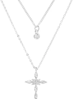 Outlet Bijou Brigitte Collana stratificata - Icy Cross