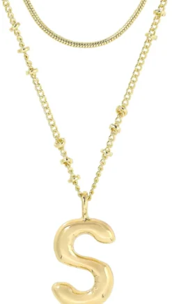 Best Bijou Brigitte Collana stratificata - Initial S