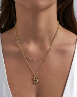 Best Bijou Brigitte Collana stratificata - Initial S