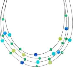 Outlet Bijou Brigitte Collana stratificata - Jade Stone