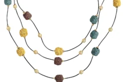 Hot Bijou Brigitte Collana stratificata - Lava Stone