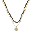 Best Bijou Brigitte Collana stratificata - Nature Jade