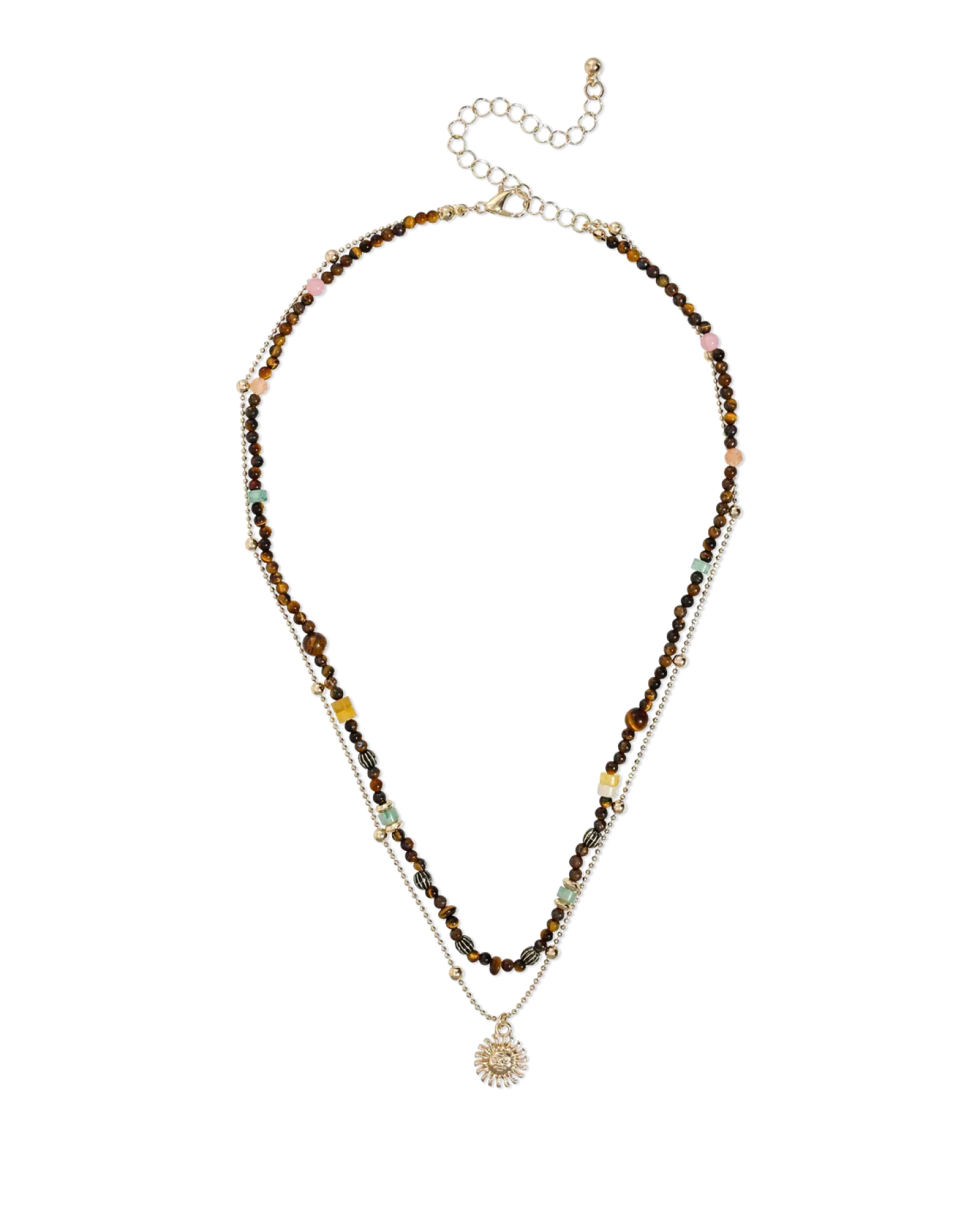 Best Bijou Brigitte Collana stratificata - Nature Jade