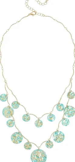 Online Bijou Brigitte Collana stratificata - Patina Glow