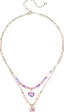 Outlet Bijou Brigitte Collana stratificata per bambini - Special Pink