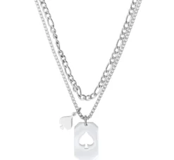 Clearance Bijou Brigitte Collana stratificata - Poker Card