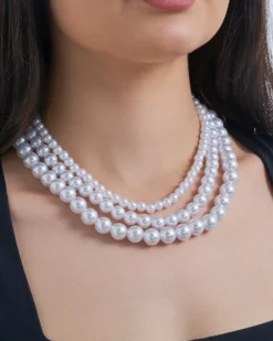Sale Bijou Brigitte Collana stratificata - Pure Pearl