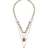 Best Bijou Brigitte Collana stratificata - Purple Boho