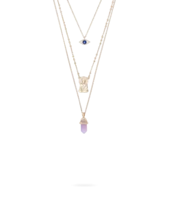 Discount Bijou Brigitte Collana stratificata - Shiny Amethyst
