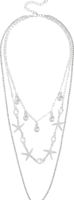 Online Bijou Brigitte Collana stratificata - Silver Shore