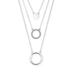 Best Bijou Brigitte Collana stratificata - Silver Circles