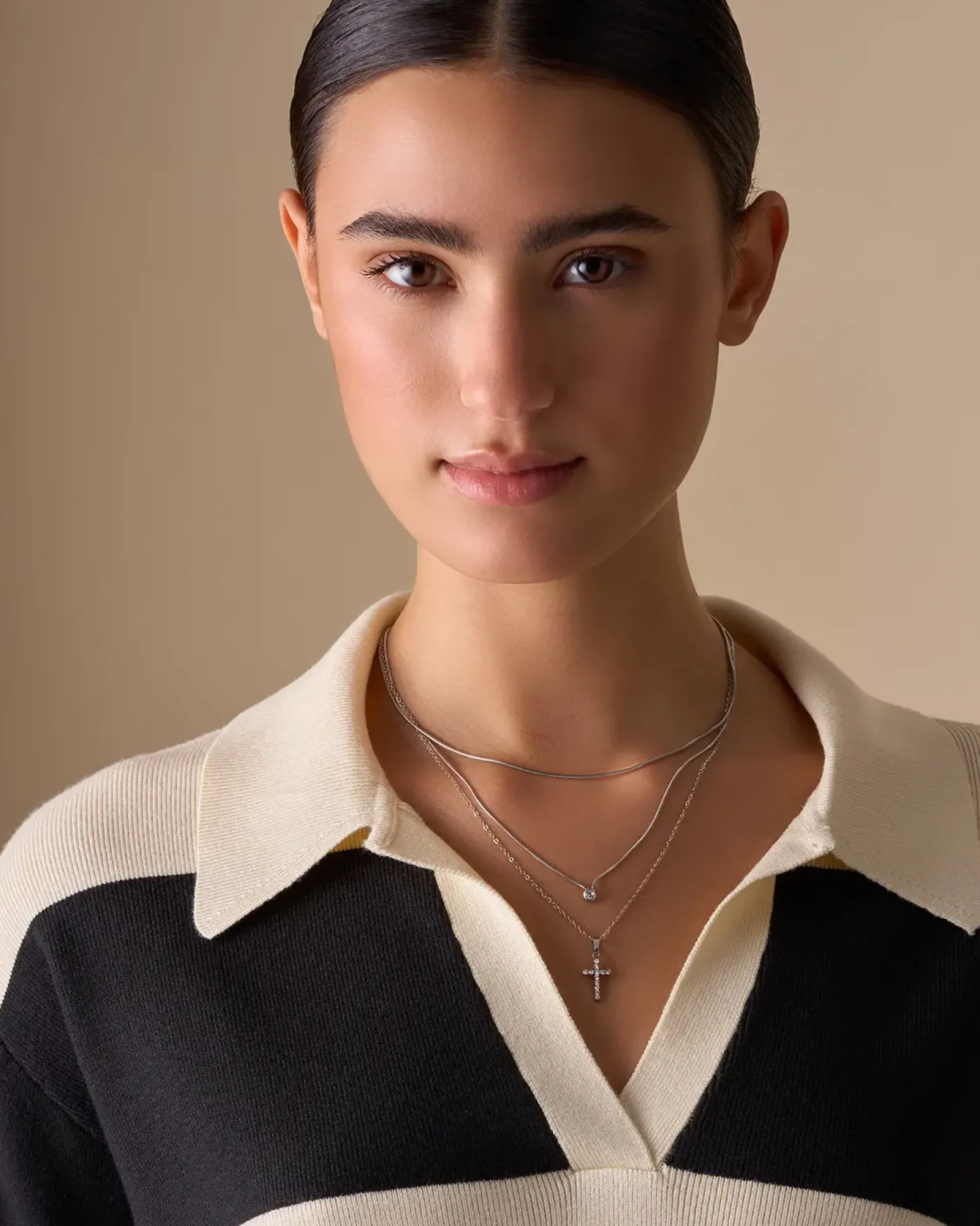 Discount Bijou Brigitte Collana stratificata - Steel Grace