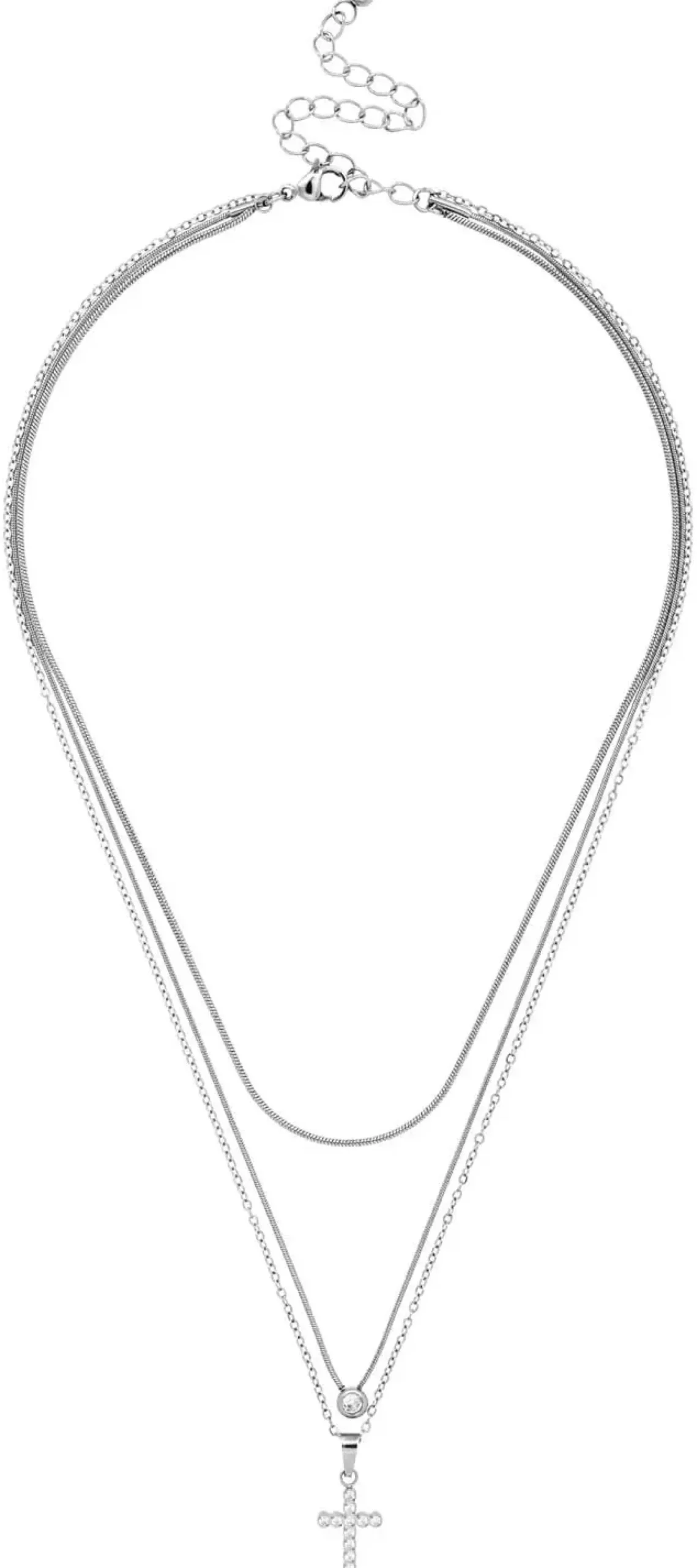Discount Bijou Brigitte Collana stratificata - Steel Grace